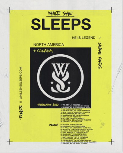 WHILE SHE SLEEPS Announces First-Ever North American Headline Tour